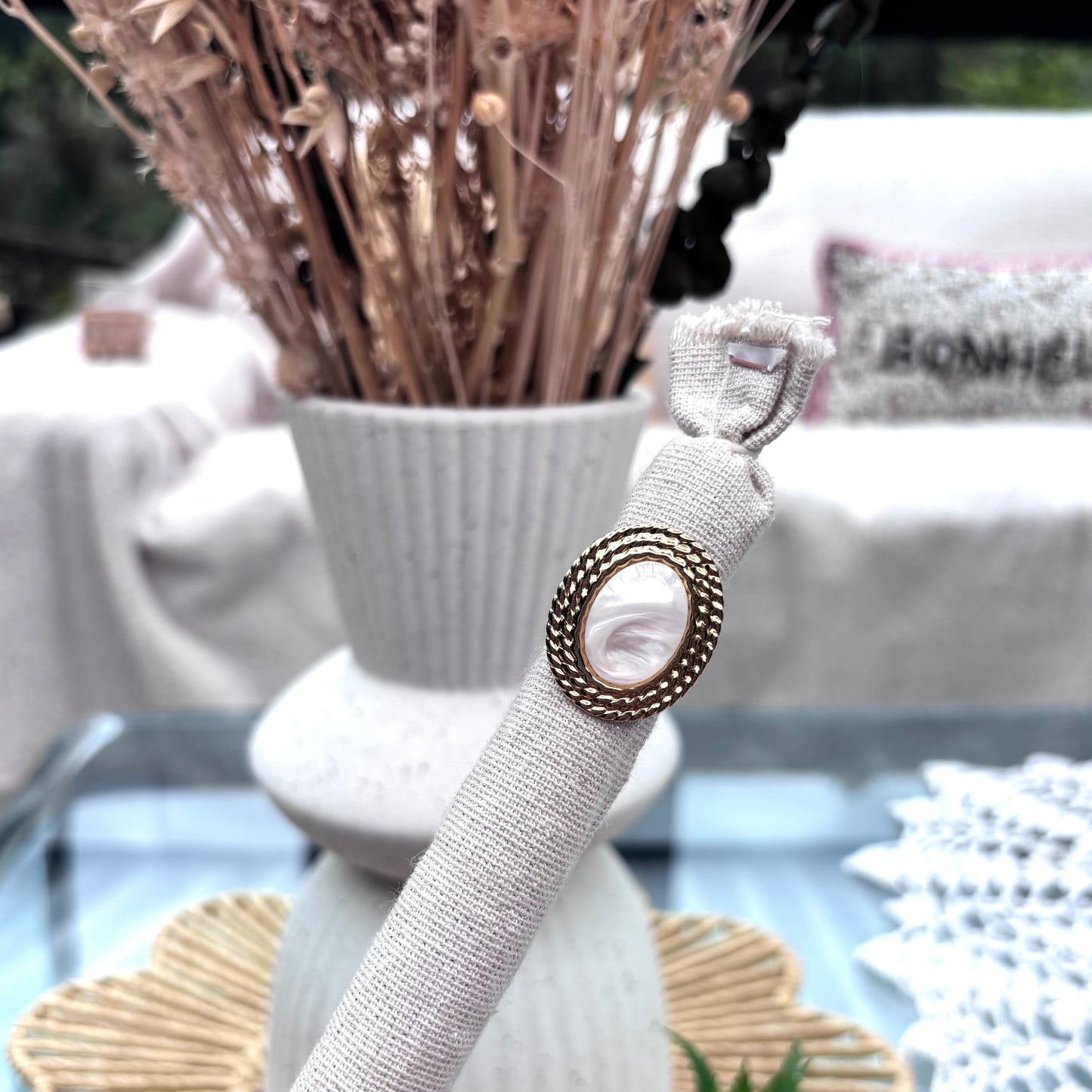 Bague blanc đ 4