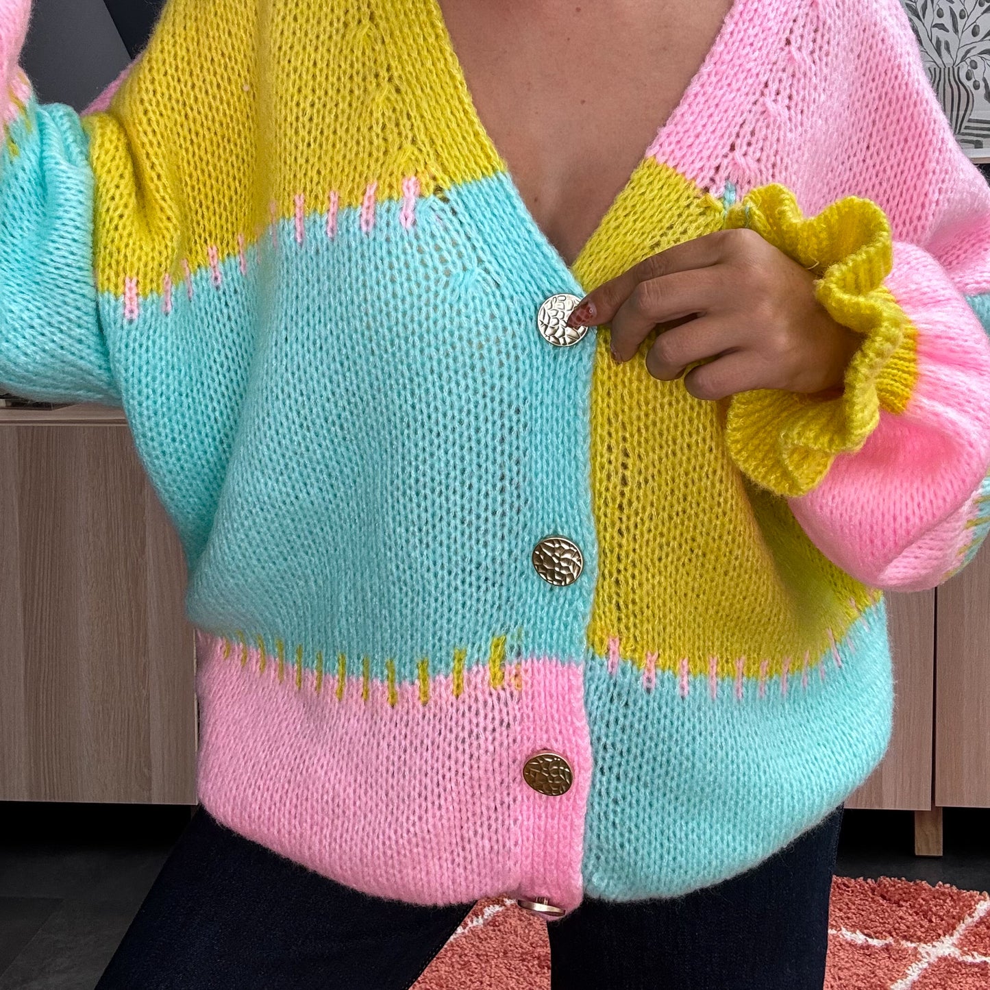 Gilet SERENA multicolore 🩷💛