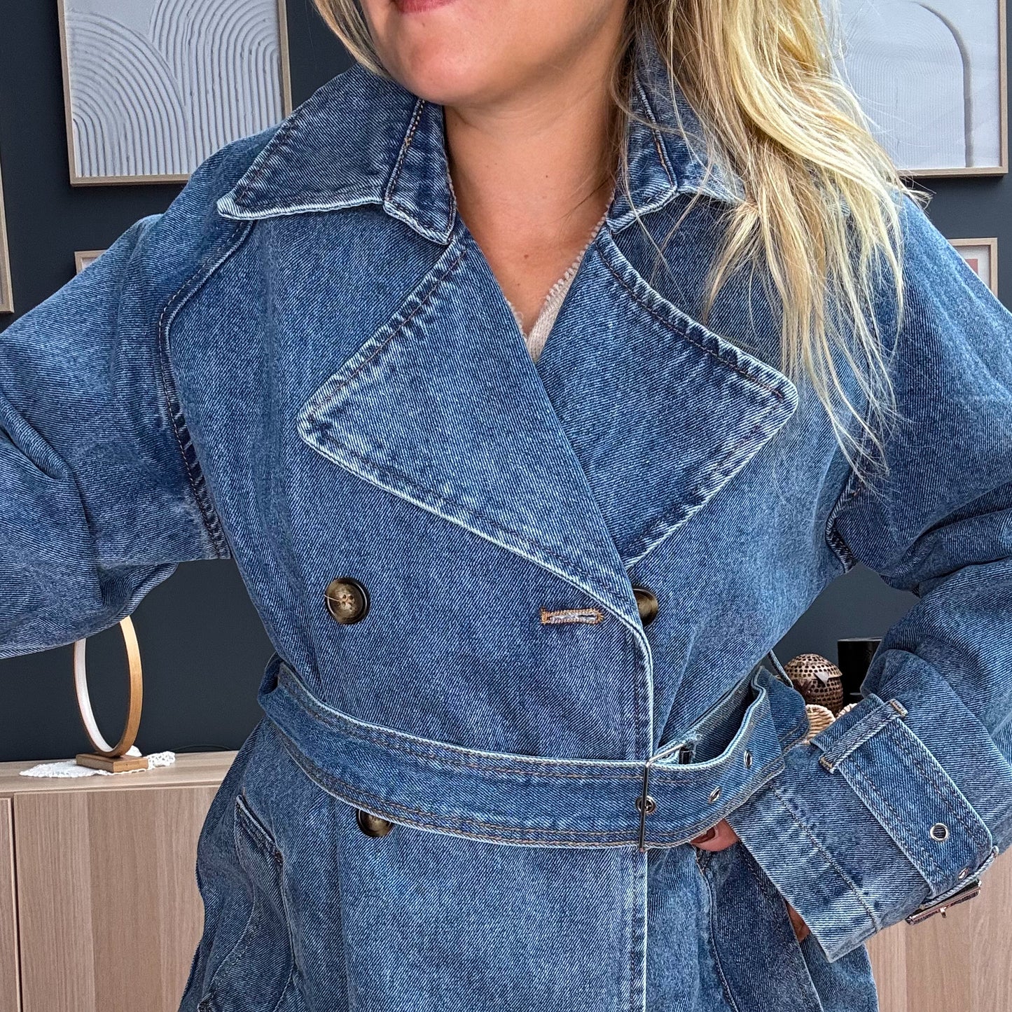 Trench en jean đ