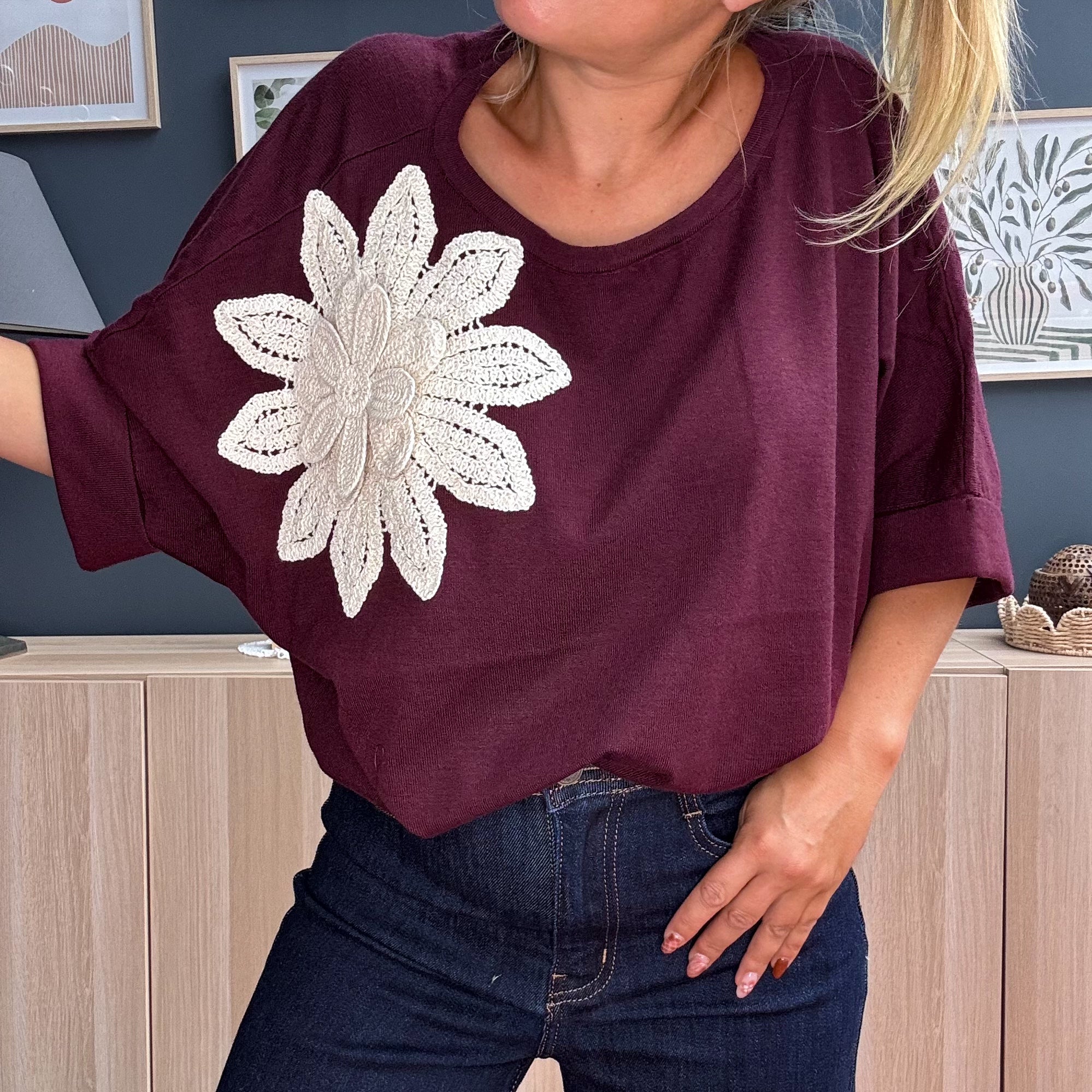 Pull crochet 4 coloris