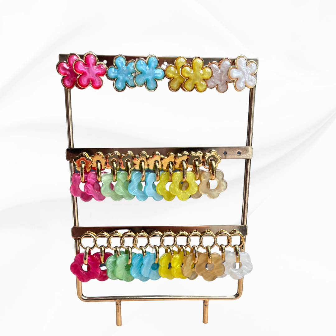 Boucle d'oreille résine