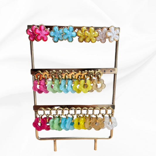 Boucle d'oreille résine