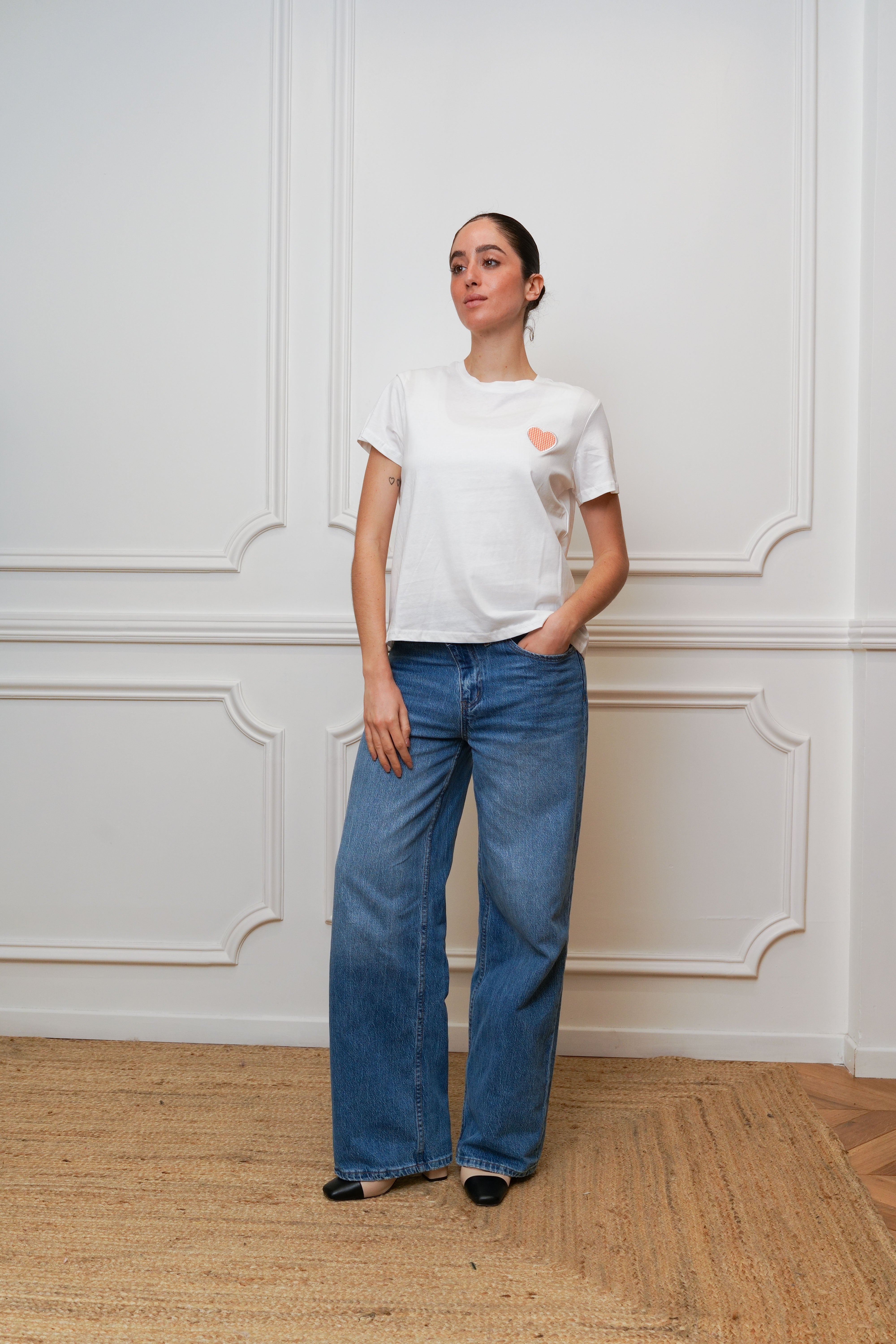 T-shirt cœur orange 🧡
