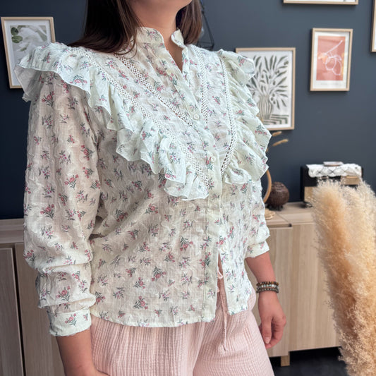 BLOUSE LÉONIE ROSE🌸
