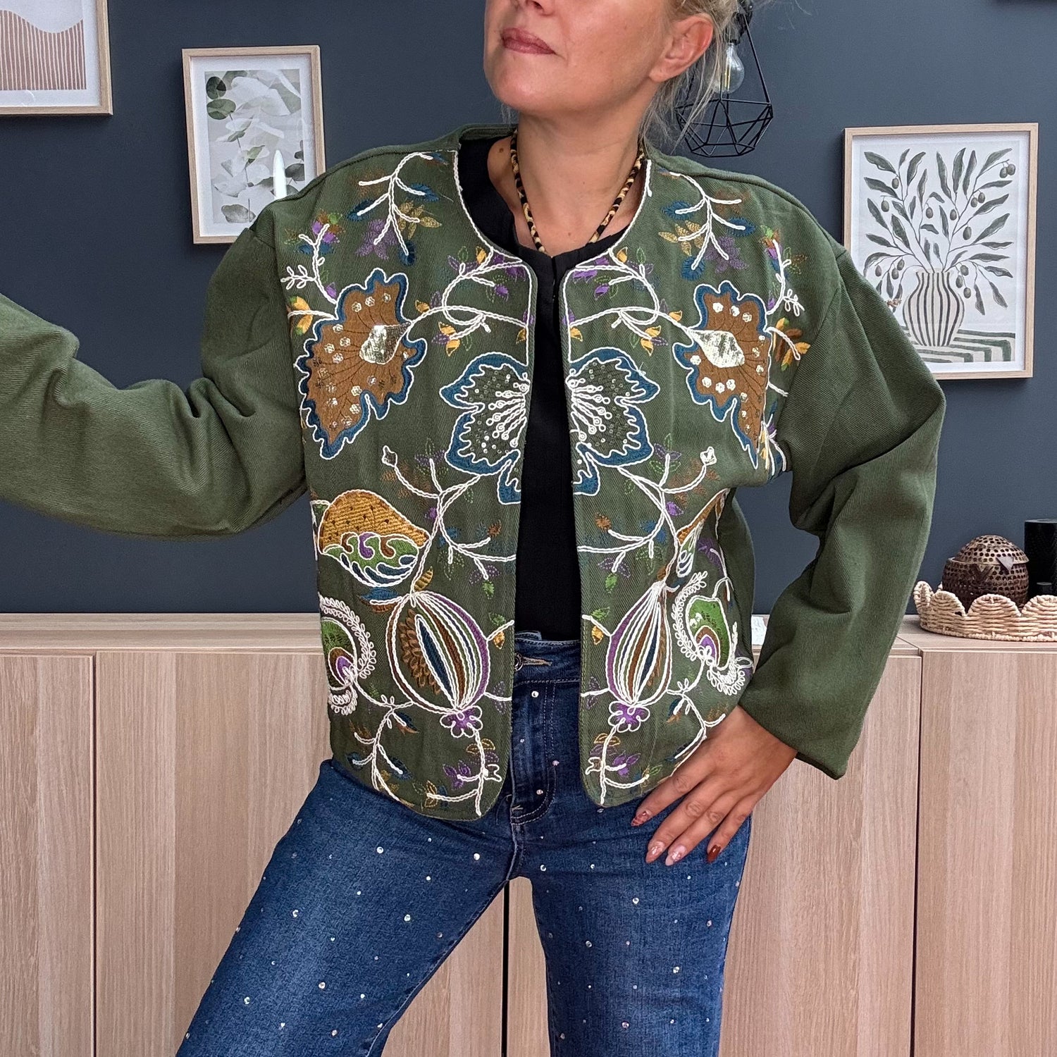Veste Elodie kaki 💚