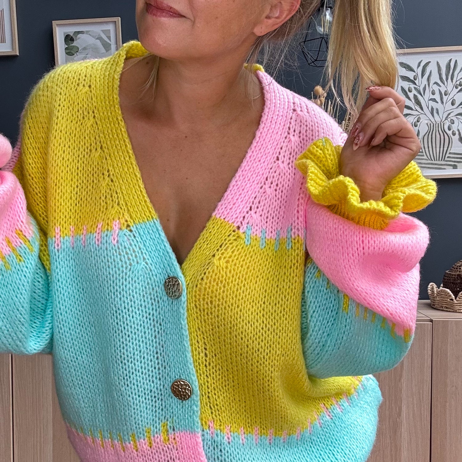 Gilet SERENA multicolore 🩷💛