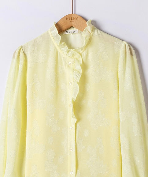 Blouse jaune pastel 💛