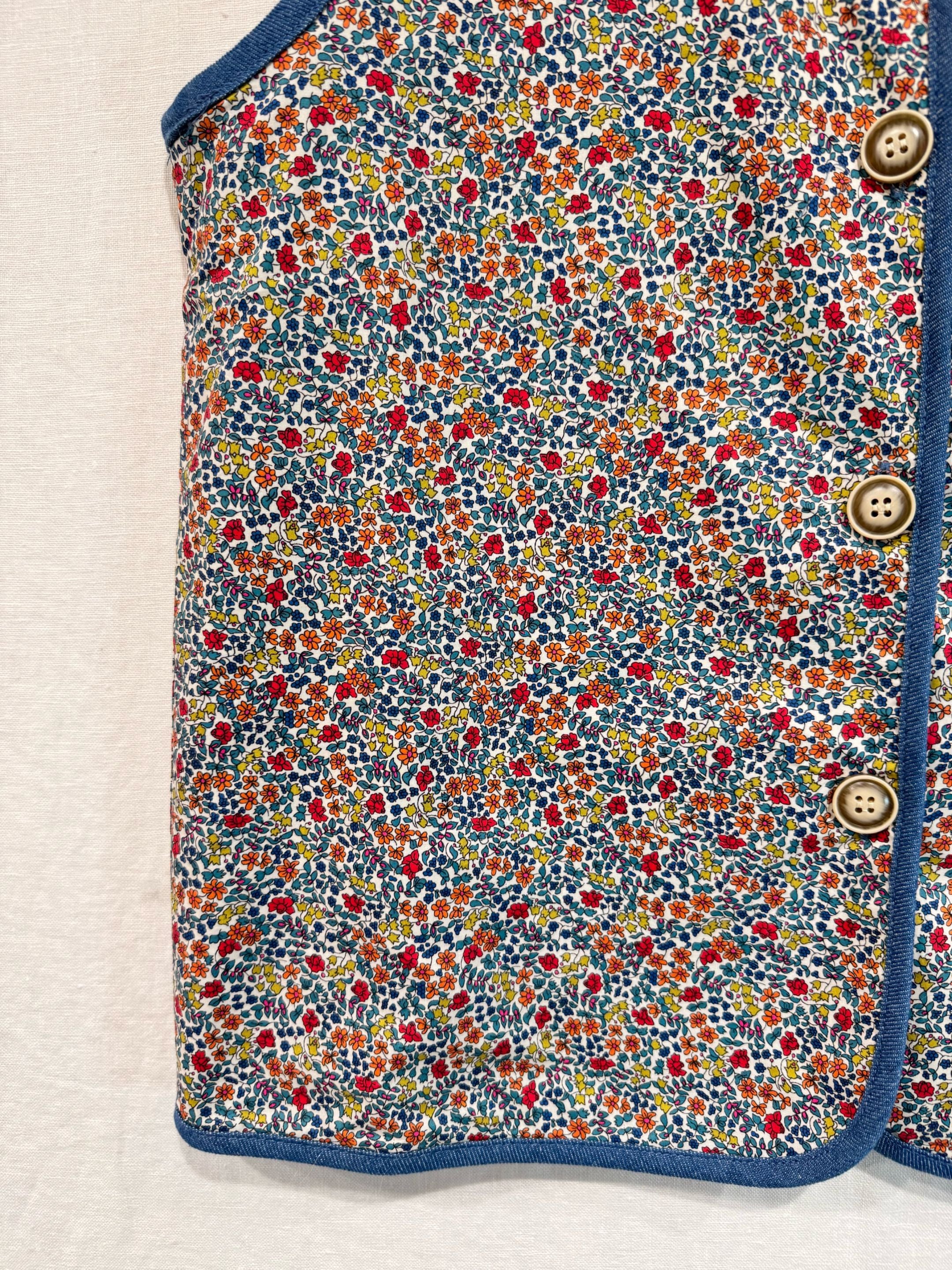 Gilet sans manche liberty 💙🌸