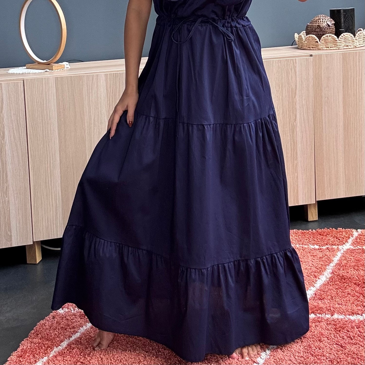 Robe popeline marine 💙