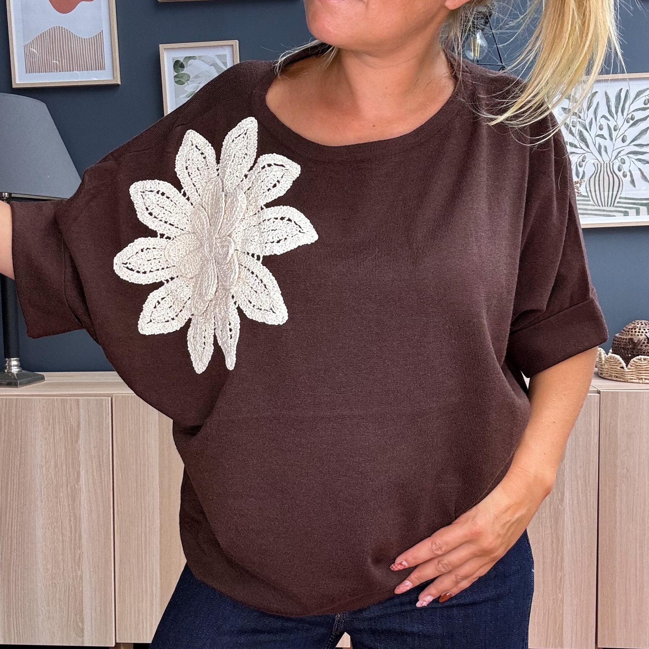 Pull crochet 4 coloris