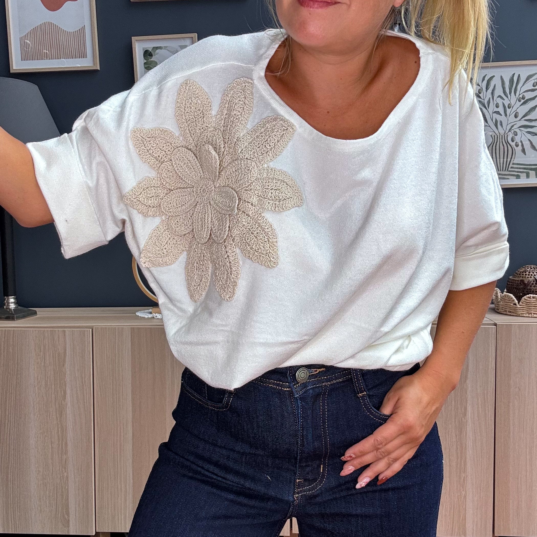 Pull crochet 4 coloris