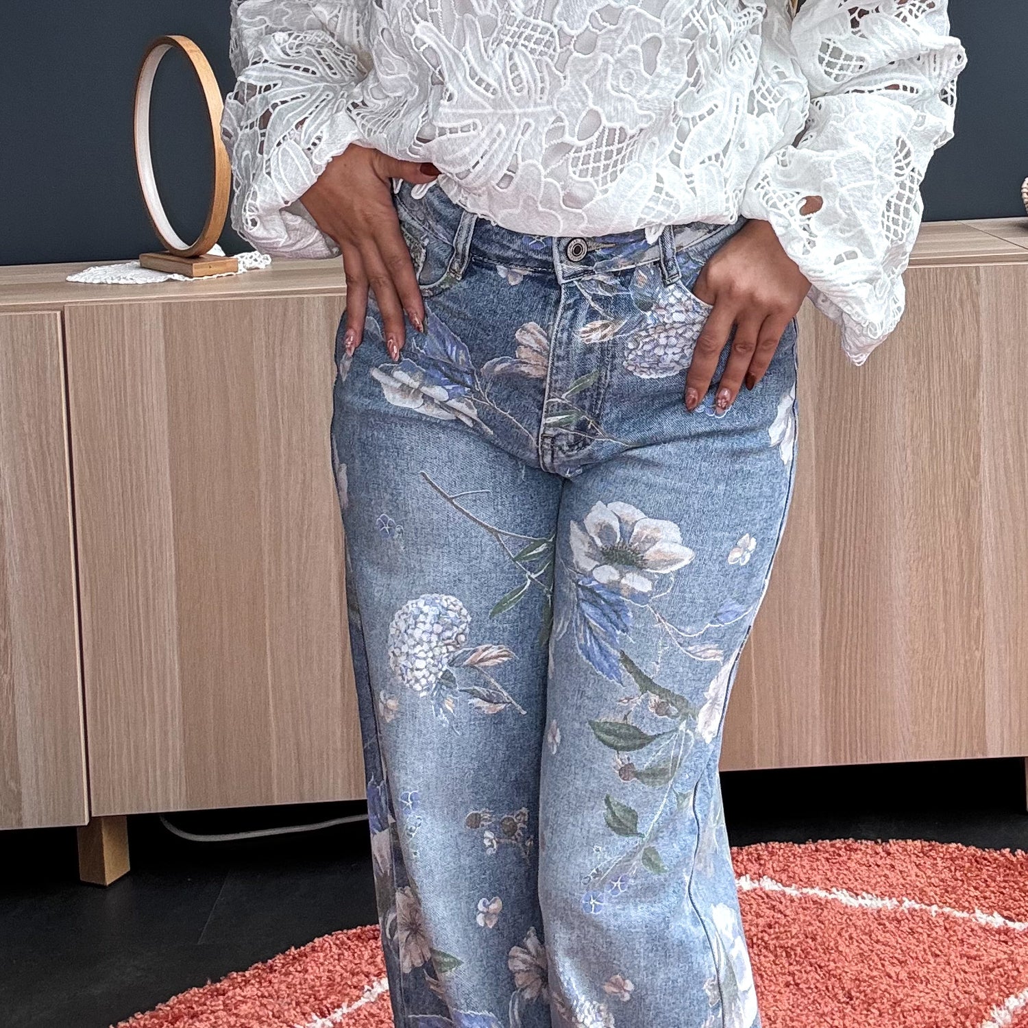 Jean fleurs 🌸