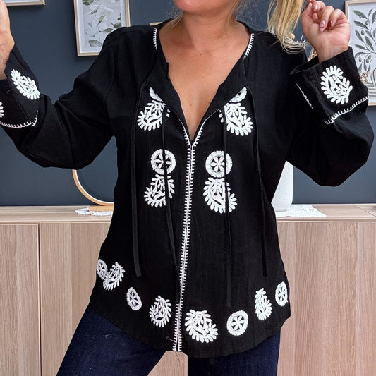 Blouse LÉA noir 🖤
