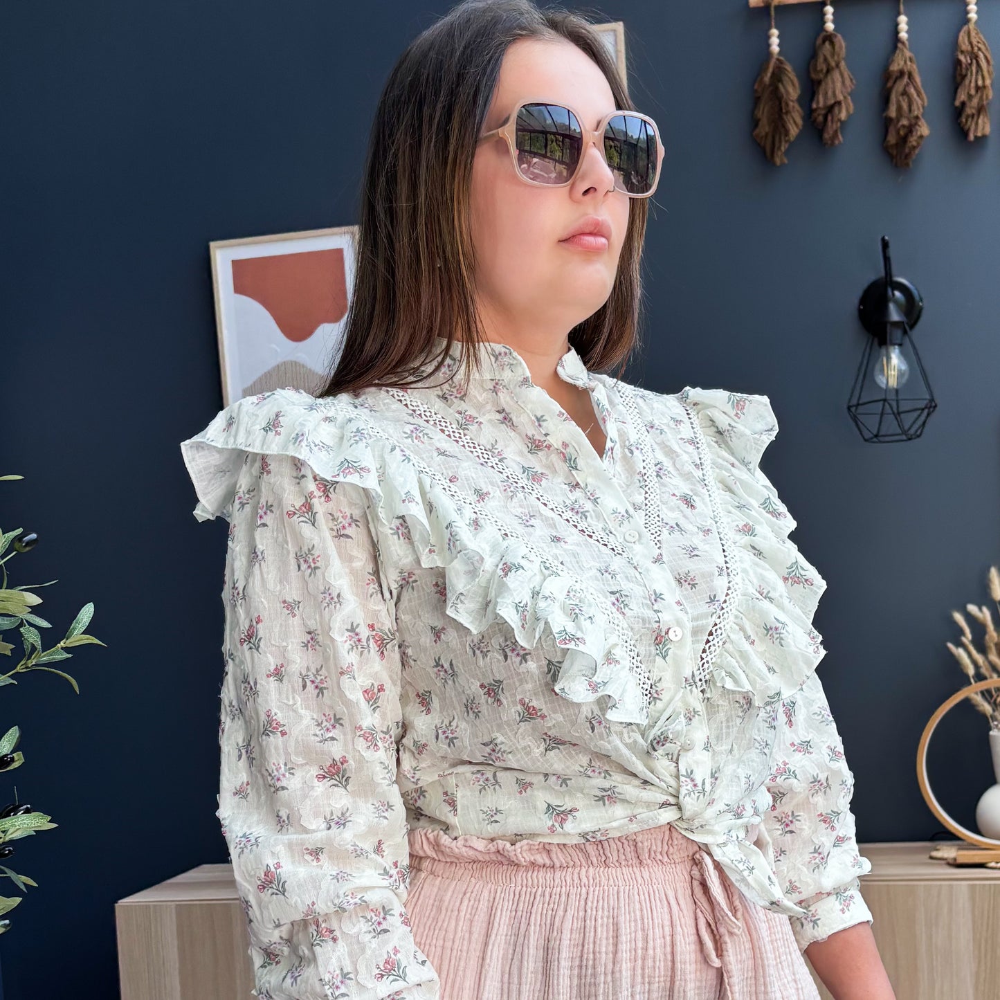 BLOUSE LÉONIE ROSE🌸
