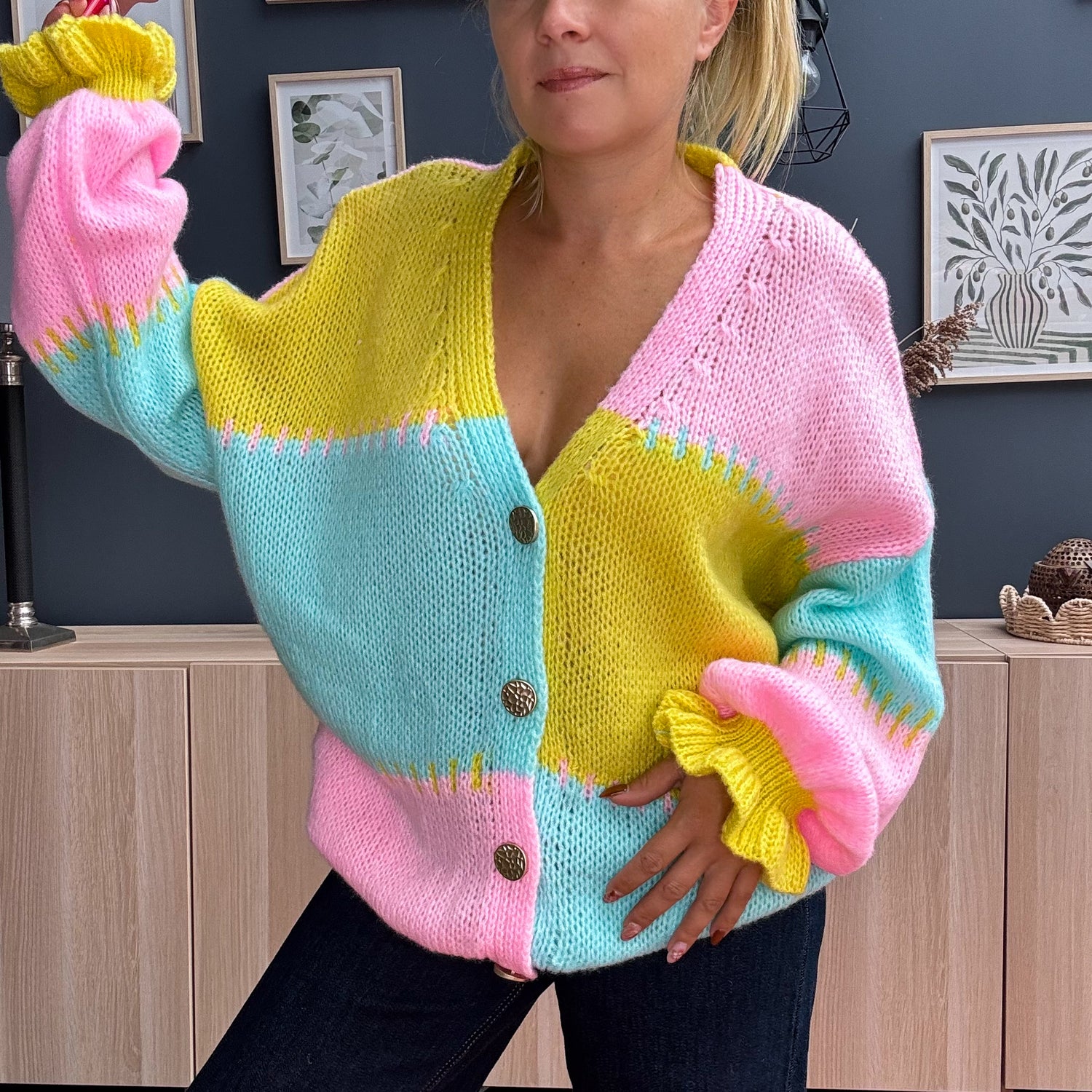 Gilet SERENA multicolore 🩷💛