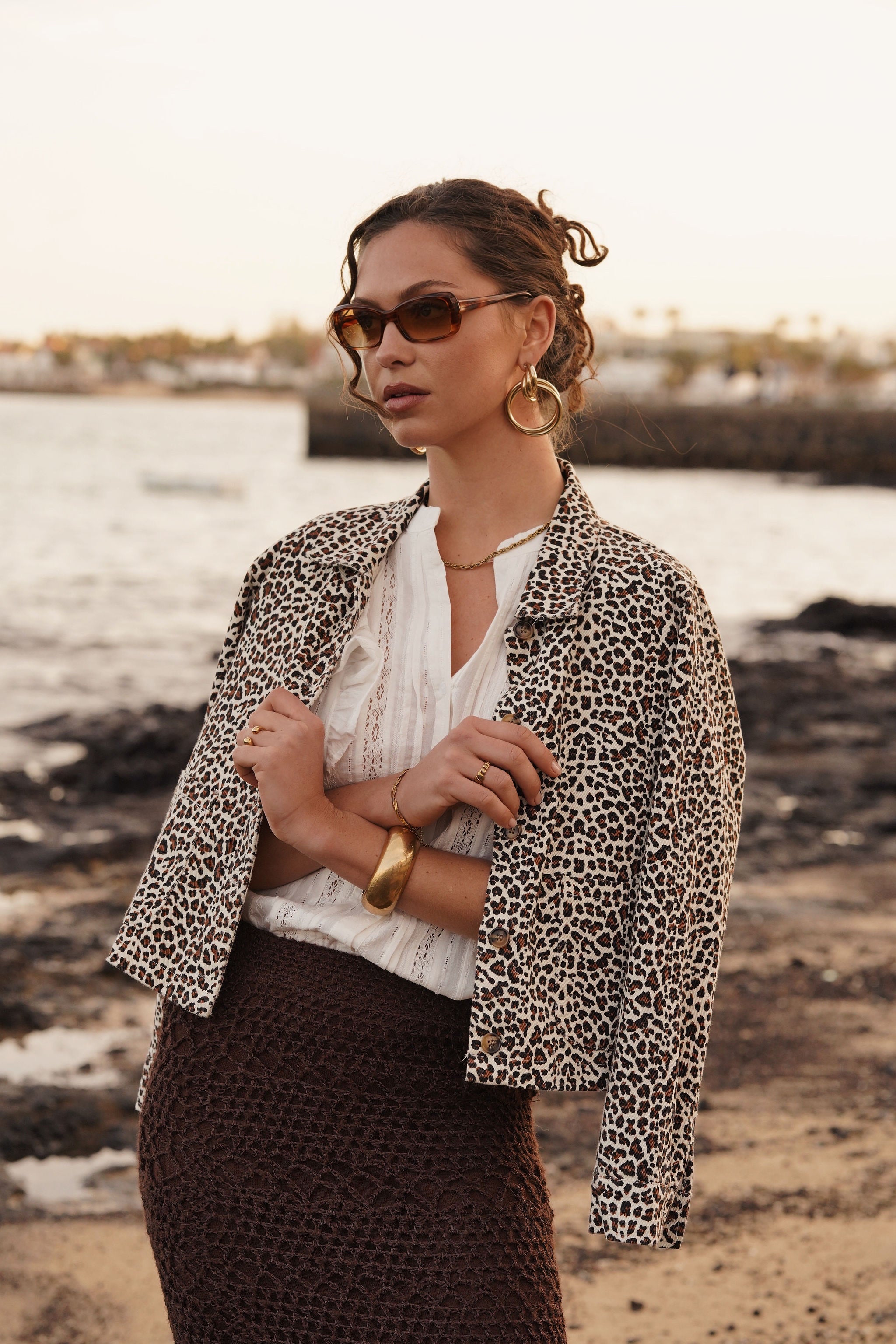 Veste en jean léopard 🐆